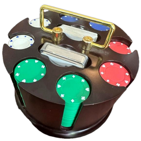 Other - Vintage Poker Chip and Card Holder